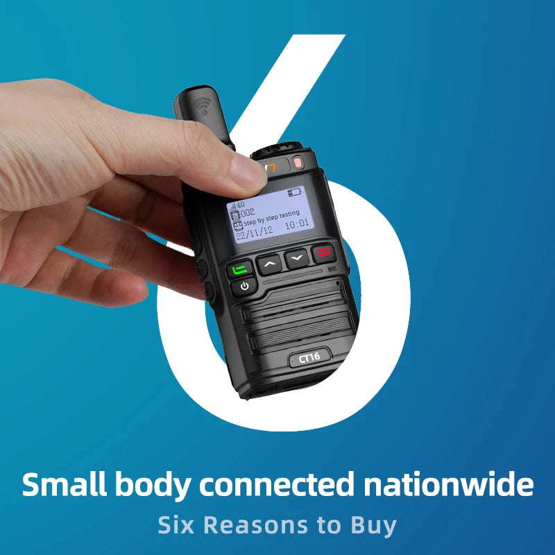 KSUN CT16 Globalptt Walki Talky 4g LTE POC Internet Radio 100 km Long Range 5000 Miles Walkie Talkies with SIM Card