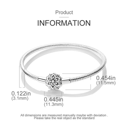 925 Sterling Silver Heart Love Snake Chain Bracelet Infinite Knot Butterfly For Women Fit Original Charms Beads Jewelry Gift