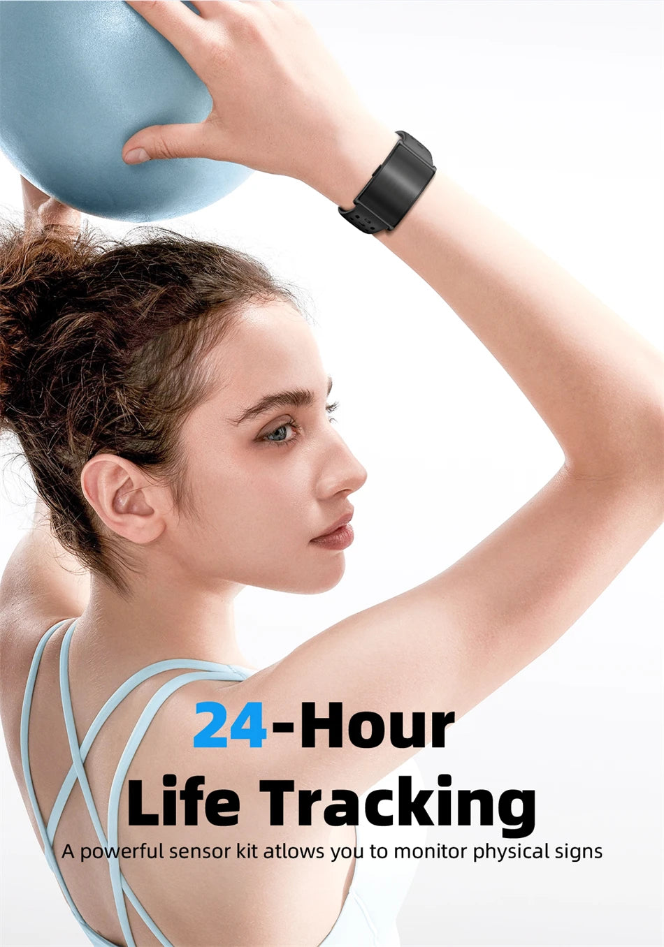2026 No Screen Smart Watch for Men Women Fitness Tracker Heart Rate Blood Pressure Monitor HRV Sleep Sport Health Smart Bracelet