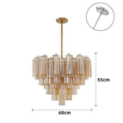 French Style Artistic Chandelier Medieval Colored Glass Retro Lighting for Living Room Dining Room Bedroom Villa Staircase Home