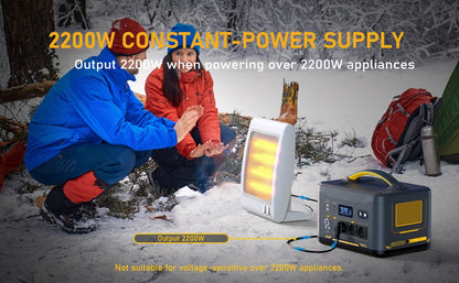 VTOMAN JUMP 2200 / JUMP 1800 Portable Power Station 828/1548Wh LiFeP04 Battery Solar Generator Solar for Home Outdoor Camping
