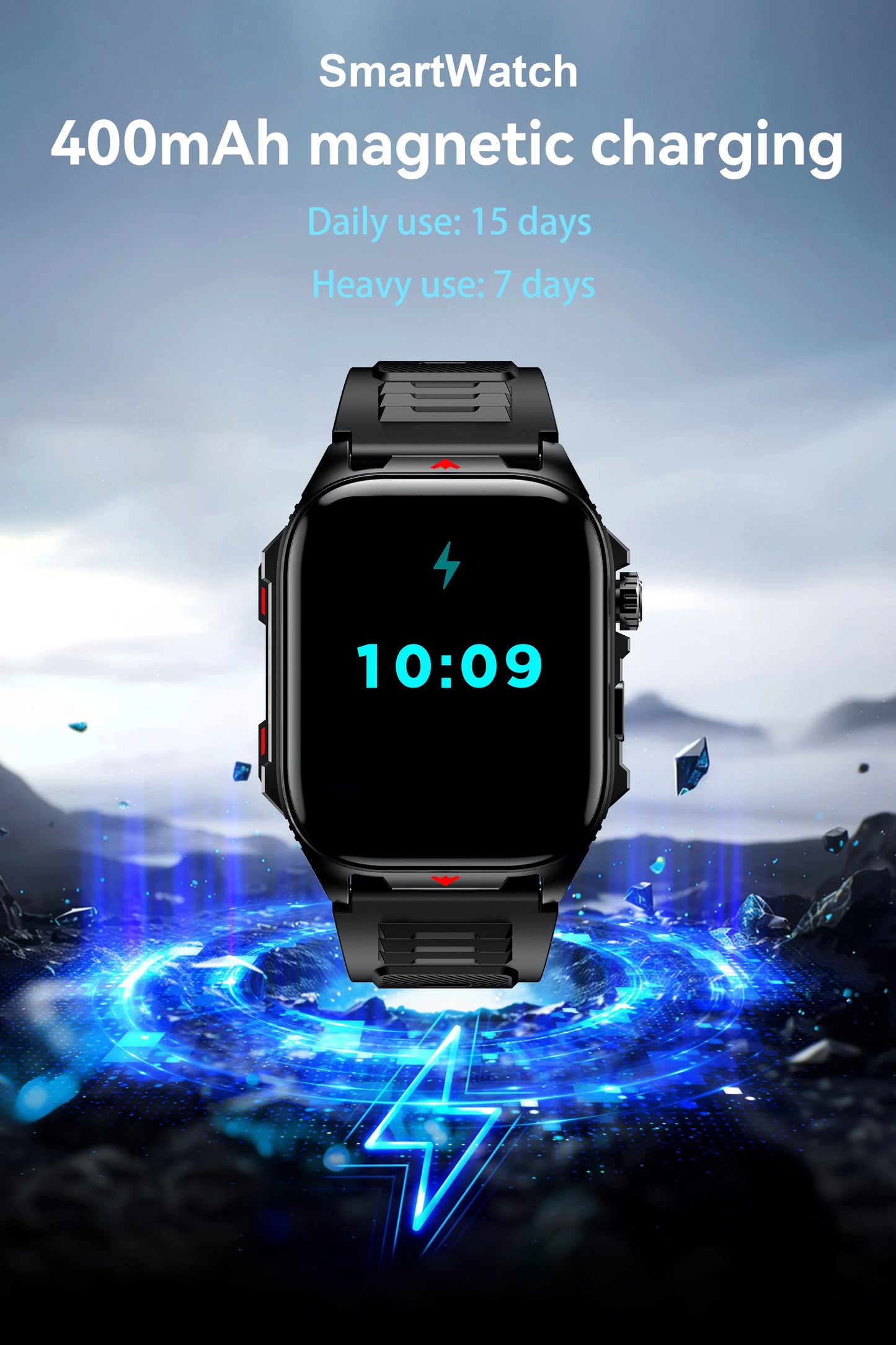 Electronic Smart Watch BT Call Heart Rate Monitor Smartwatch Fitness Tracker Waterproof Sport Watches for Man Woman Android 2026