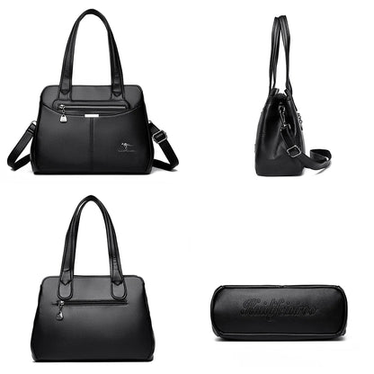 High Quality Ladies Soft Leather Shoulder Bag Designer Luxury Handbags Tote Bags For Womens 2025 Female Crossbody Messenger Bags