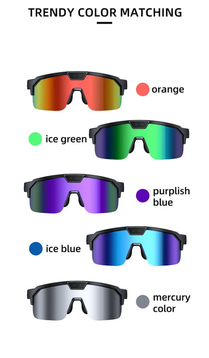 AI Smart Glasses 2026 New, 1200P HD Camera, 30MP Photo, Real Time Translation, Voice Control, Wireless 5.3 for Outdoor Vlog Use