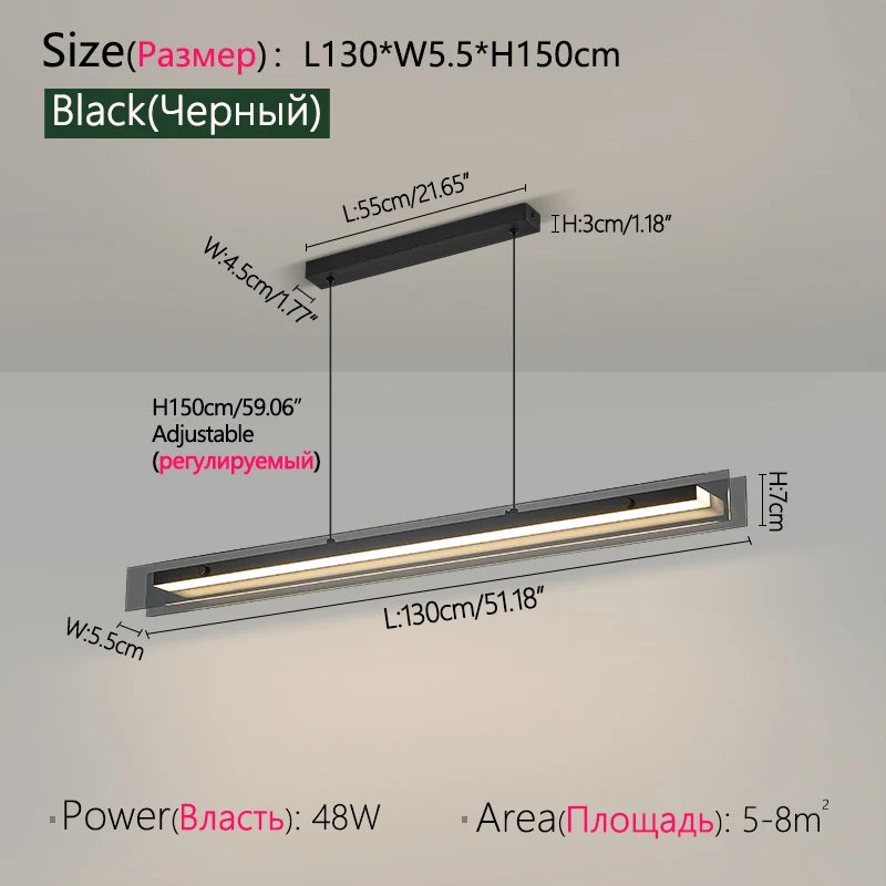 LED Chandelier Pendant lights restaurant lights Nordic modern minimalist office long bar dining room chandeliers kitchen lamps