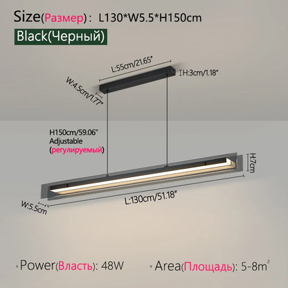 LED Chandelier Pendant lights restaurant lights Nordic modern minimalist office long bar dining room chandeliers kitchen lamps