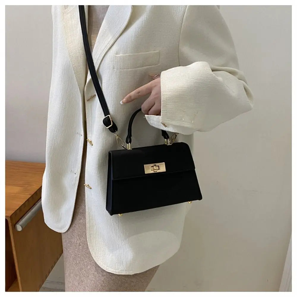 Fashion Women PU Leather Shoulder Messenger Bag Crossbody Bag Ladies Girls Fashionable and Simple Travel Large Capacity Handbags