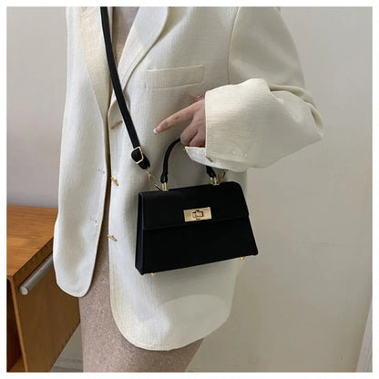 Fashion Women PU Leather Shoulder Messenger Bag Crossbody Bag Ladies Girls Fashionable and Simple Travel Large Capacity Handbags
