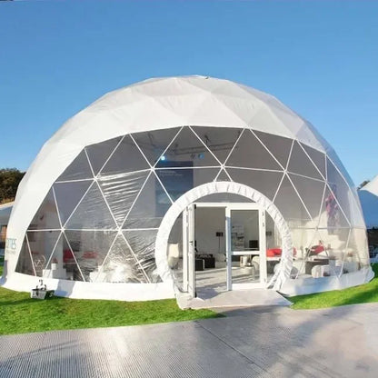 2026 Trad Show Events PVC Geodesic Dome Tent Hotel Dome Hent Compay and Family Igloo Camping With Bath