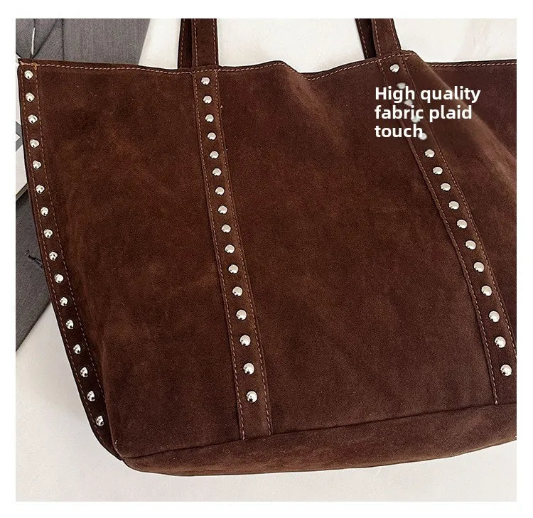 Fashion Microfiber Solid Sewing Shoulder Bags 2025 High Quality Retro Sweet Handbags Brand Sequined Large Capacity Bag for Women