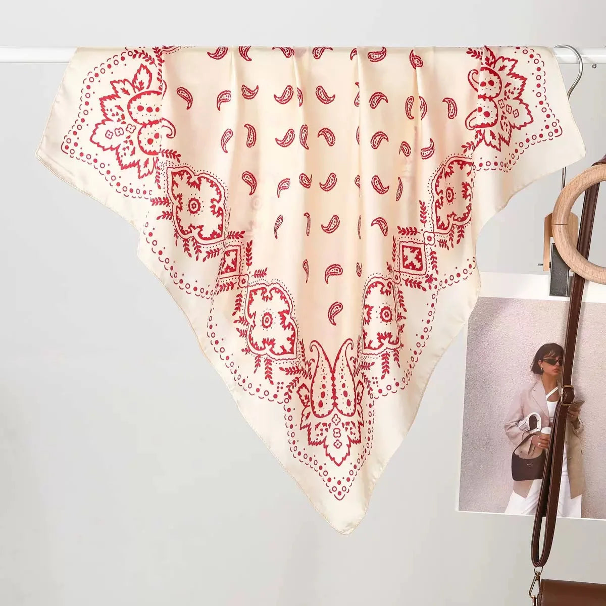 70*70cm Zebra Stripes Print Head Scarf for Women Silk Square Scarves Foulard Bandana Fashion Decorate Hijab Female Neckerchief