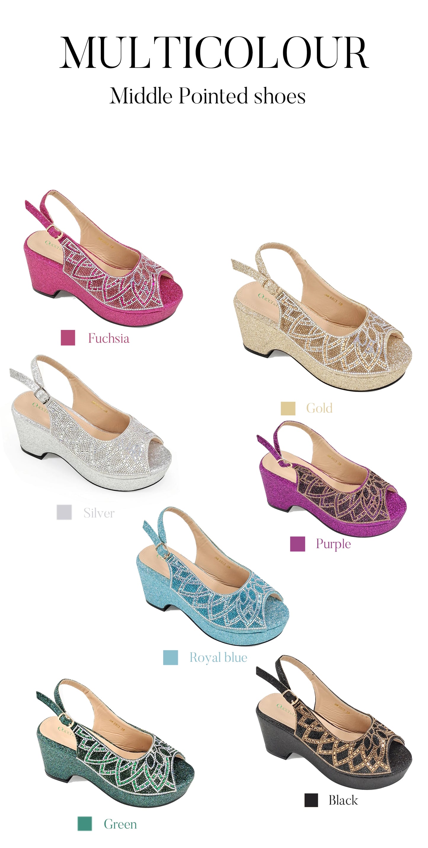 Queena Yan Sky Blue Elegant Nigerian Rhinestone Wedding Shoe and Bag Set Italian Inspired High Heels and Matching Handbag