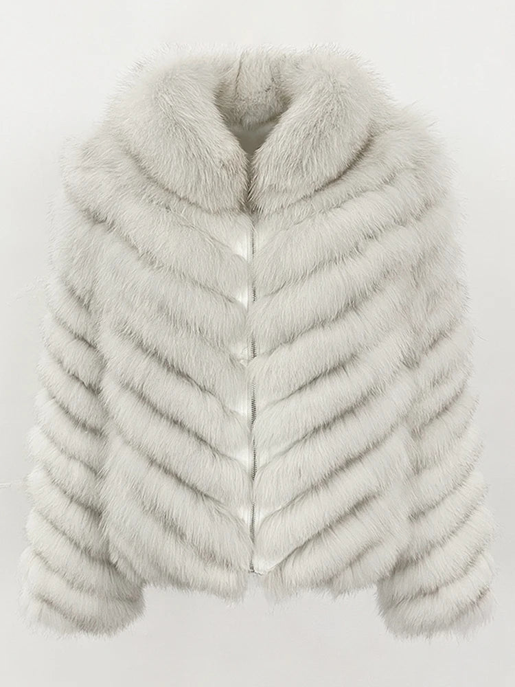 OFTBUY Custom Luxury Long Full Real Fur Coat for Women Streetwear Thick Warm Winter Real Fur Overcoat High-End Custom Outerwear