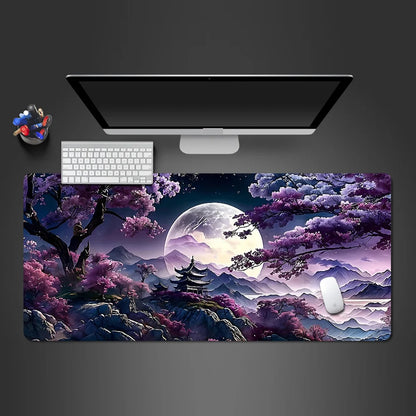 Mouse Pad Sakura Landscape Desk Accessories Mat Gamer Rug Xxl Keyboard Pad 1000X500x3MM Desk Mat Office Carpet Gaming Mouse Mats