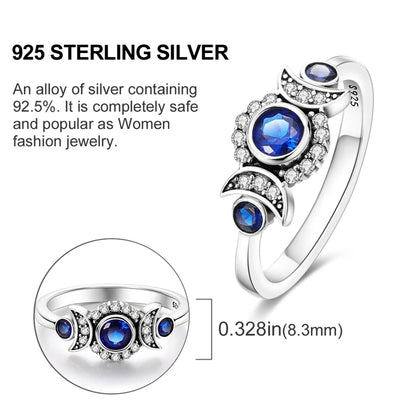 Original 925 Sterling Silver Ring Colorful Diamonds Cubic Zircon Finger Ring For Women Jewelry Wedding Engagement Birthday Gift