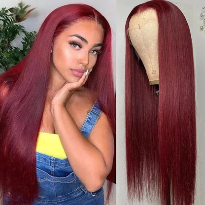 Debut Blonde Straight Lace Front Wigs 13x6x1 Lace Part Human Hair Wig For Women Transparent Lace Highlight Colored Remy Hair
