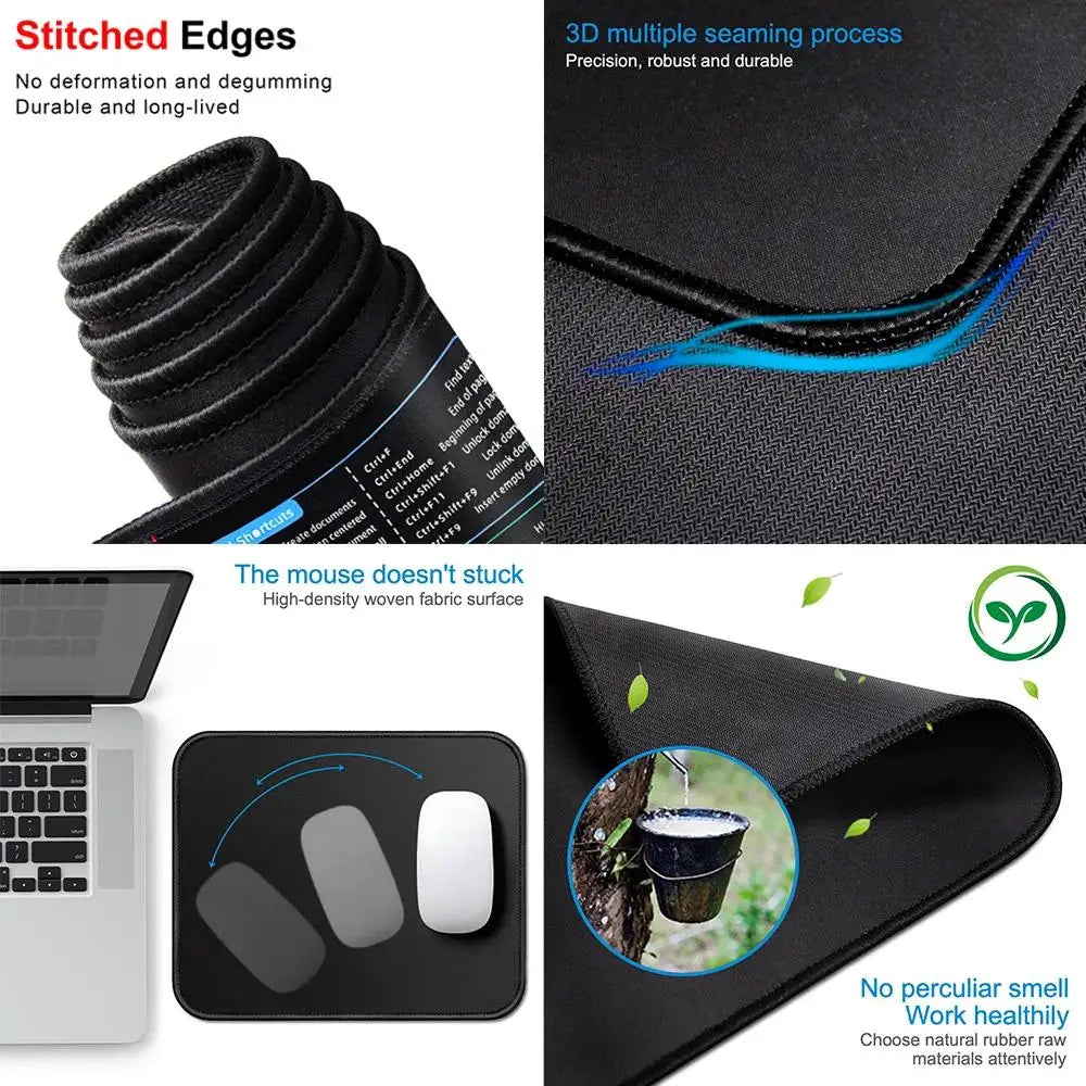 Cool Geometric Pattern 3D Mouse Pad XXL Computer Laptop Mousepads Office Large Gaming Mousepad Rubber Bottom Non-Slip Desk Mat