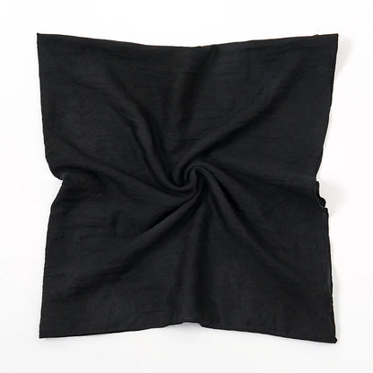 90*90cm Thin Soft Square Scarves for Women Simplicity Solid Color Cotton Linen Headscarf Muslim Female's Hijabs Bag Accessories