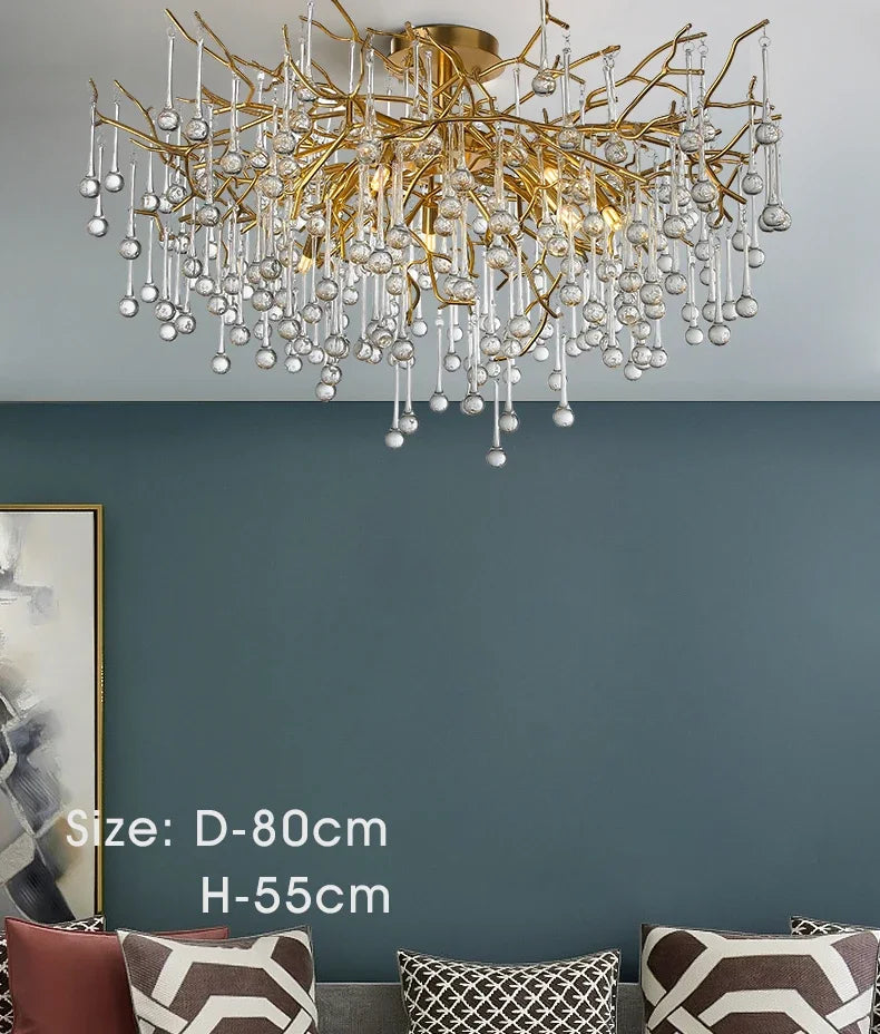 Rectangle Luxury Gold Crystal Chandelier For Dining Living Room Lobby Kitchen Table Modern Lurxy Gold Crystal Celling Chandelier