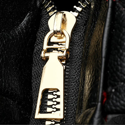 New Women's Large Capacity Contrast Color Handbag PU Leather Letter Embossed Ladies Shoulder Bag Designer Crossbody Bag