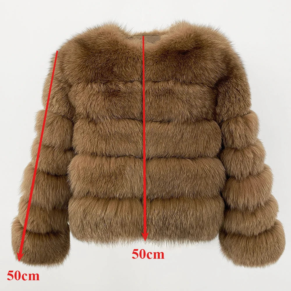 OFTBUY Wholesale Natural Raccoon Fox Fur Coat New High Quality Winter Jacket Women Fluffy Real Fur Clothing Outerwear Streetwear