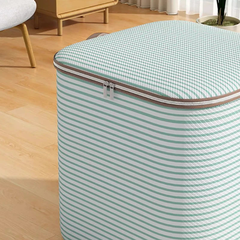 1pc Household Large Capacity Storage Bag Non-woven Material Closet Wardrobe Organizer Can Be Used For Quilt Clothing Toys