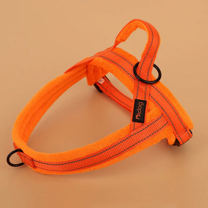 Winter Warm Soft Padded Dog Harness No Pull Dog Harness Vest Reflective Adjustable Pet Training Vest For Small Medium Large Dogs