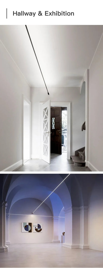 Led Wall Light Modern Skyline Steel Strip Luminous Linear Creative Linear Light For Indoor Living Room Bedroom Home Decor Light