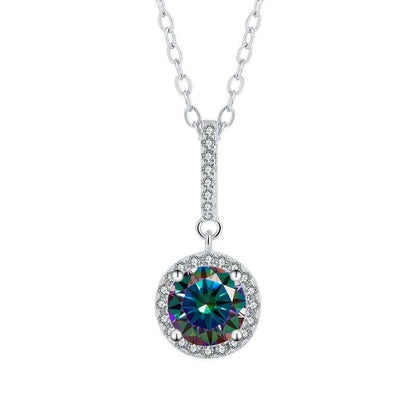 TY D VVS1 Moissanite Pandent Necklace GRA Certified 0.5-2ct Lab Diamond s925 Sterling Silver Dainty Necklaces for Women