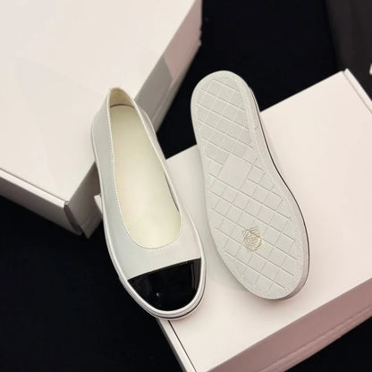 Luxury Brand Commuter Shoes Women's Slip-on Versatile Casual Shoes Casual Shoes Lambskin Material Stylish Casual Flat Shoes