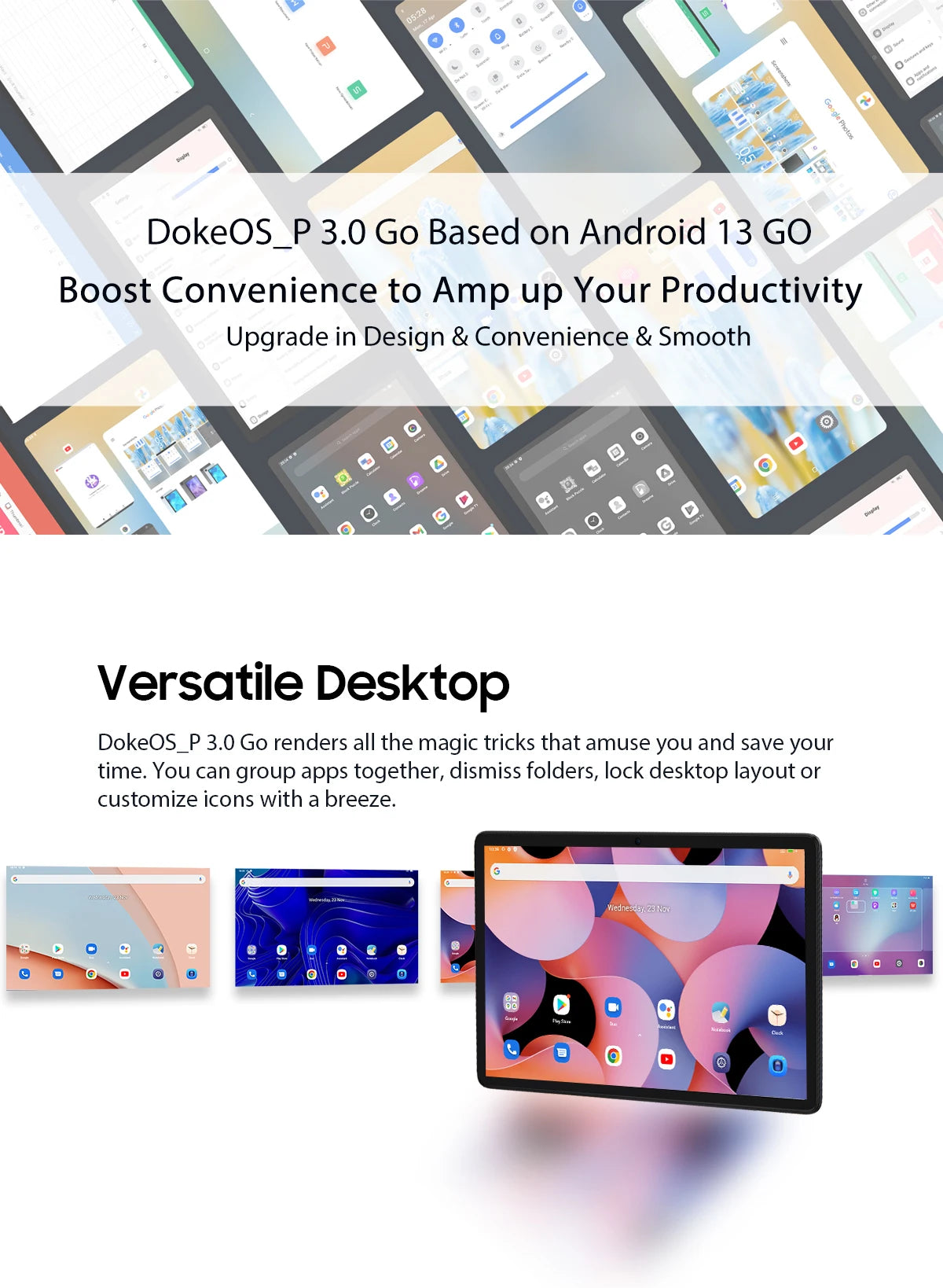 Blackview Oscal Pad 50 WIFI Tablet PC 10.1 Inch 6GB(2+4)RAM 64GB ROM Wi-fi 6 5100mAh 5000mAh Tablet PC Android 13 Tablet Android