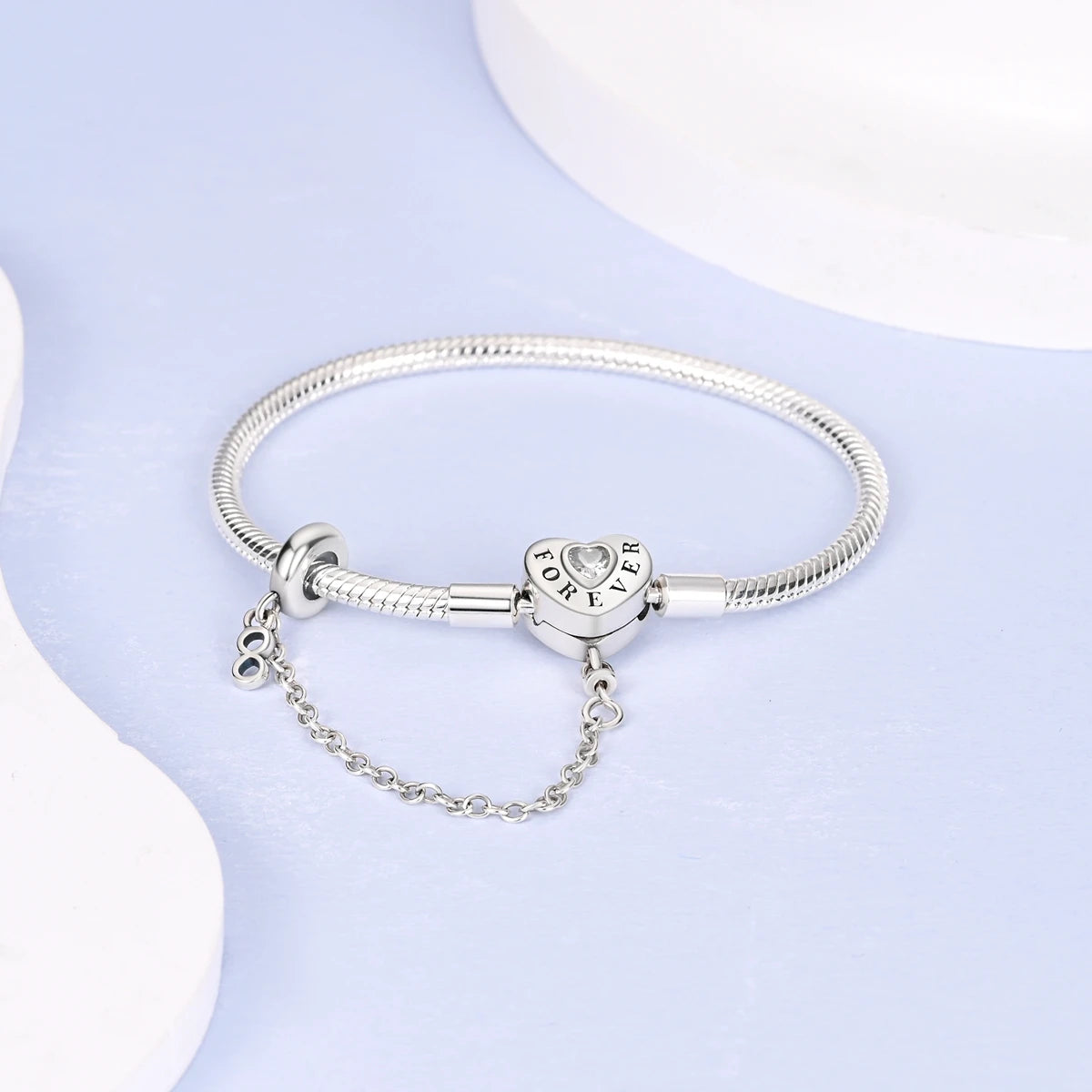 925 Sterling Silver Heart Love Snake Chain Bracelet Infinite Knot Butterfly For Women Fit Original Charms Beads Jewelry Gift