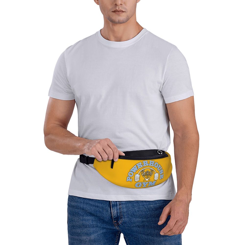 Powerhouse Gym Fanny Bag Custom Bodybuilders Fitness Crossbody Waist Pack Men Women Cycling Camping Phone Money Pouch