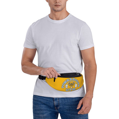 Powerhouse Gym Fanny Bag Custom Bodybuilders Fitness Crossbody Waist Pack Men Women Cycling Camping Phone Money Pouch