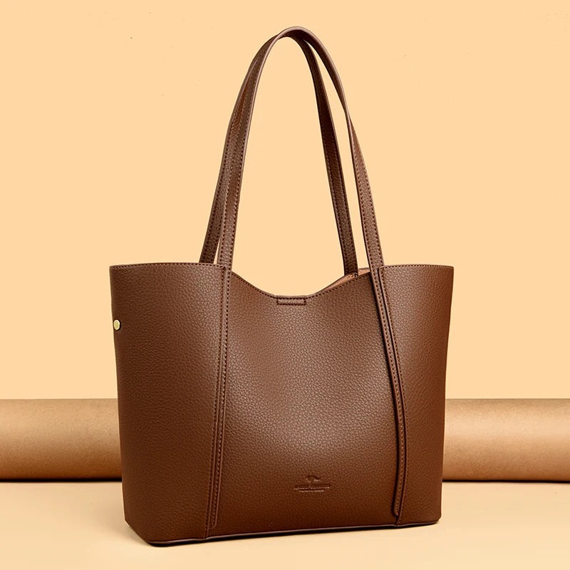 Luxury Designer Women Bags High Quality Leather Shoulder Crossbody Messenger Tote Bag Branded Large Handbag Purses for Female