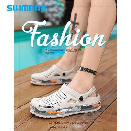 2025 Summer Outdoor Beach Casual Sandals, Lightweight and Breathable Household Shoes, Anti Slip and Breathable Fishing Slippers
