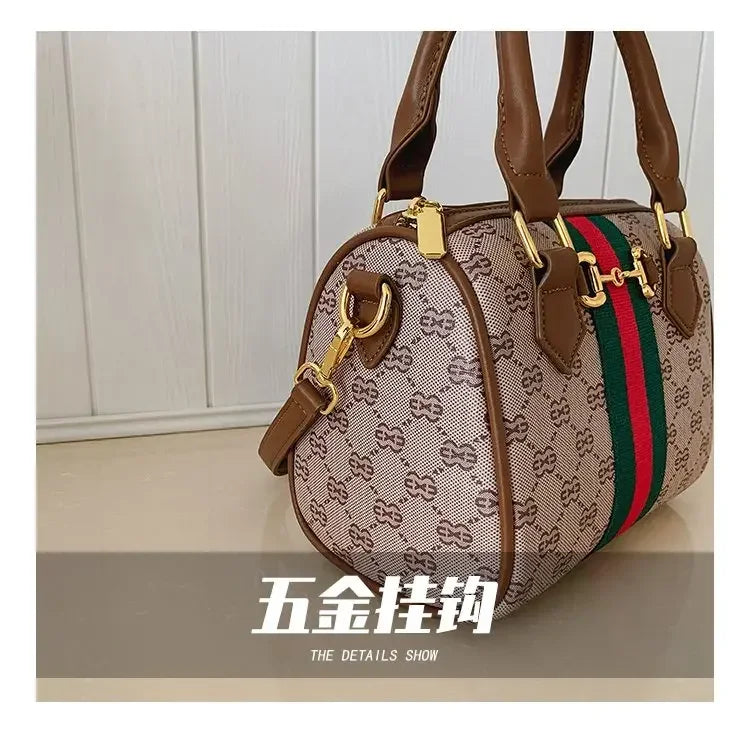 High-end Leather Diaper Bag for Ladies Vintage Fashionable Simple Commuter Backpack Business Mens Womens