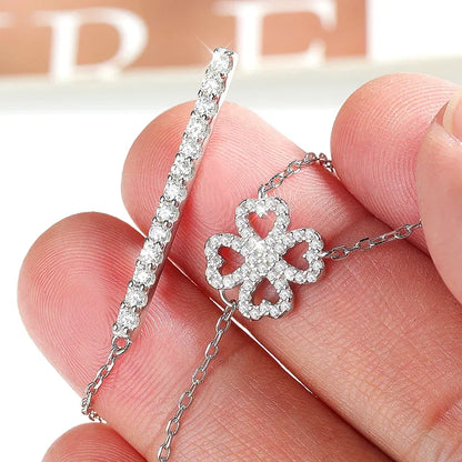 FCGJHW All Moissanite Necklace Pendant for Women Long Chain Lab Diamond Luxury Wedding Party Jewelry S925 Sterling Silver 2026