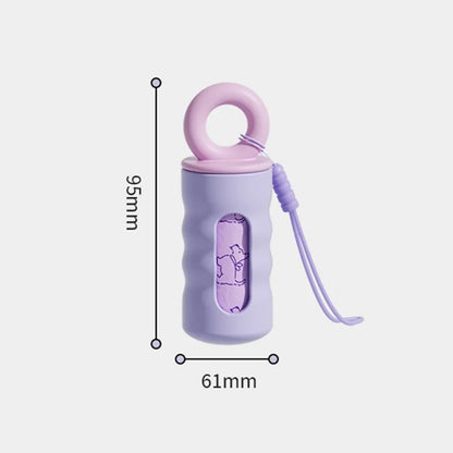 Portable Outdoor Dog Poop Bags Dispenser Stylish Pet Garbage Bags Dispenser for Dogs Cats Pet Cleaning Supplies Accessories