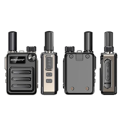 Portable UHF Walkie Talkie Two-Way Radio Long Range 400-470MHz Set - Handheld Communication Device for Emergency And Outdoor Use