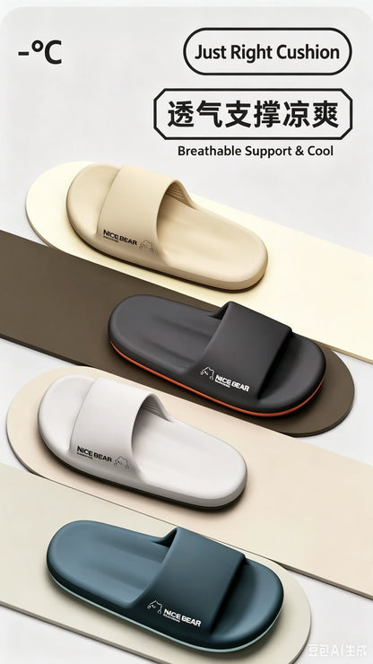 Fashion Men's Summer Ligtweight EVA Indoor Home Sandals Slippers Shoes Men Slippers Outdoor Students Women Comfortable Slides