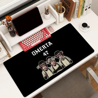 Singer O-OmertaS 47 Mouse Pad Square Office Gaming Desk Mat Waterproof Non-Slip Rubber Decorative
