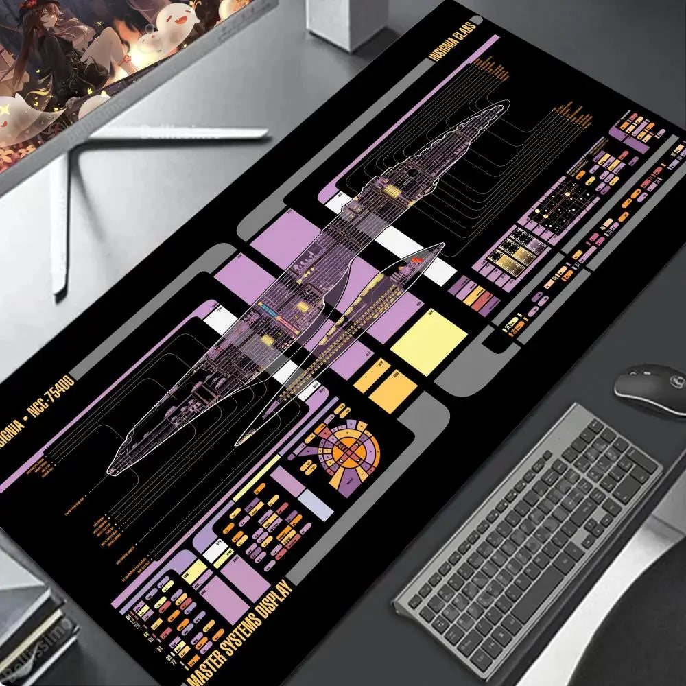 Exploded view 900x400 XXL Mouse Gaming accessories Pad Purple art Large Offices accessories rubber Anime figures mouse pa HD