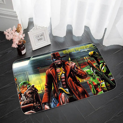 Iron MaidenS Floor Mat Entrance Doormat Bath Mats Non-slip Mat Carpets Carpet Entrance Of House Custom Kitchen Foot Mat Cute Rug
