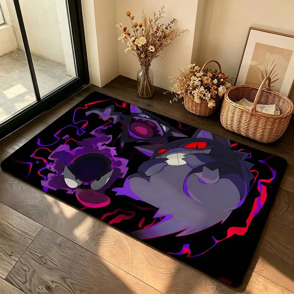 Anime Cute G-Gengar Carpet Bathroom Anti-slip Mat Door Mat Home Decoration Mat Entrance Door Mat Scratch-resistant Door Mat
