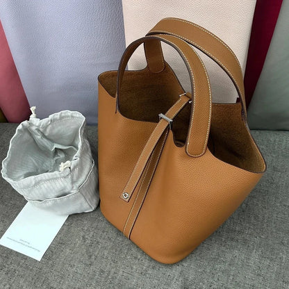 Women Bags Handbags Bucket Bag 18/22 Big Small Fashion Tote Bag Genuine Leather Luxury Quality Designers Lady Hand Bags