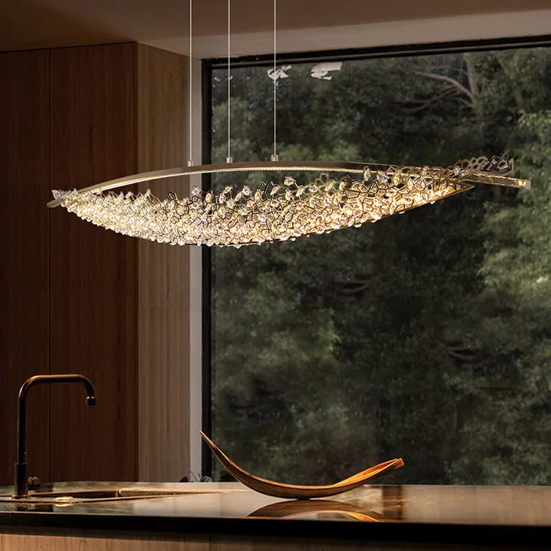 Luxury Crystal Chandeliers Pendant Light Led Chandelier Ceiling Lights Home Decor Items Dining Table Light Ceiling Hanging Lamp
