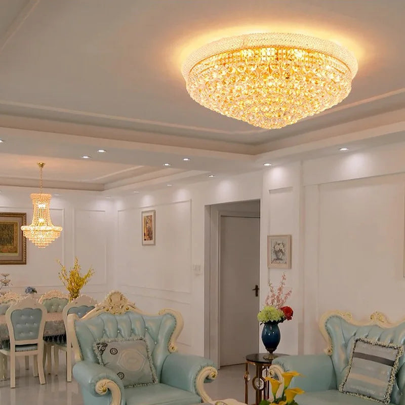 Luxury Crystal Led Ceiling Lights for Living Room Modern Ceiling Chandelier Dining Room Chandeliers Lighting Lamps Ceilings Lamp