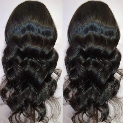 New Body Wave 13*4 Lace Front Synthetic Wigs,Long Glueless Lace Front Wig with Pre Plucked Natrural Hairline and Baby Hair
