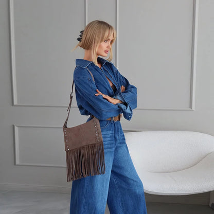 Casual Denim Long Jumpsuits Women Lapel Long Sleeves Zipper Belts Loose Pants Bodysuits Female 2026 Autumn New Chic Streetwears